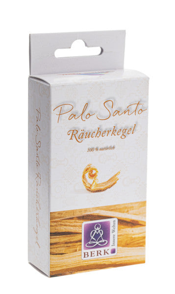 Palo Santo Räucherkegel – Pyramidenform (inkl. Keramikhalter)