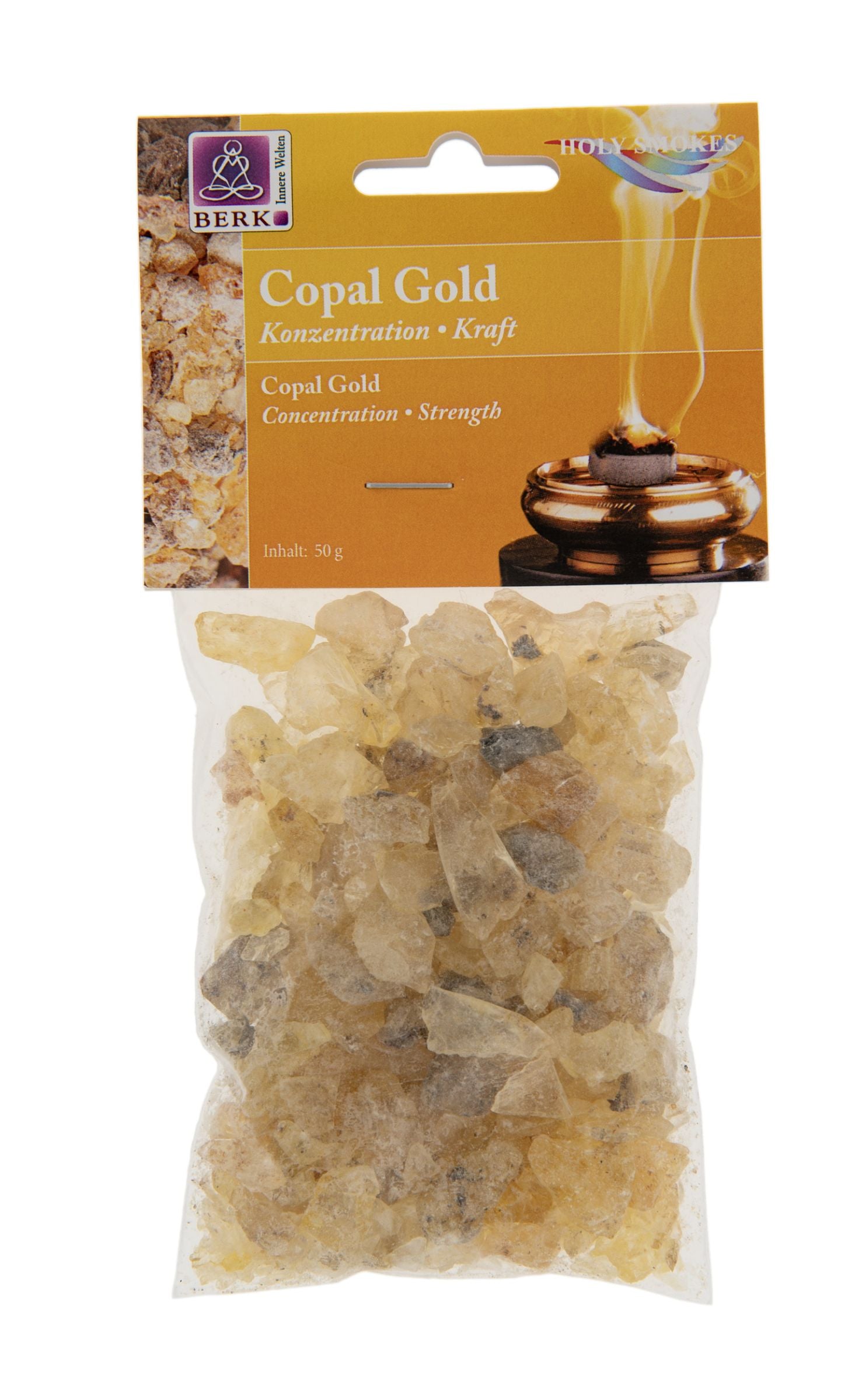 Copal Gold- Räucherwerk in Tüten 50 g Tütchen – Seelenecho