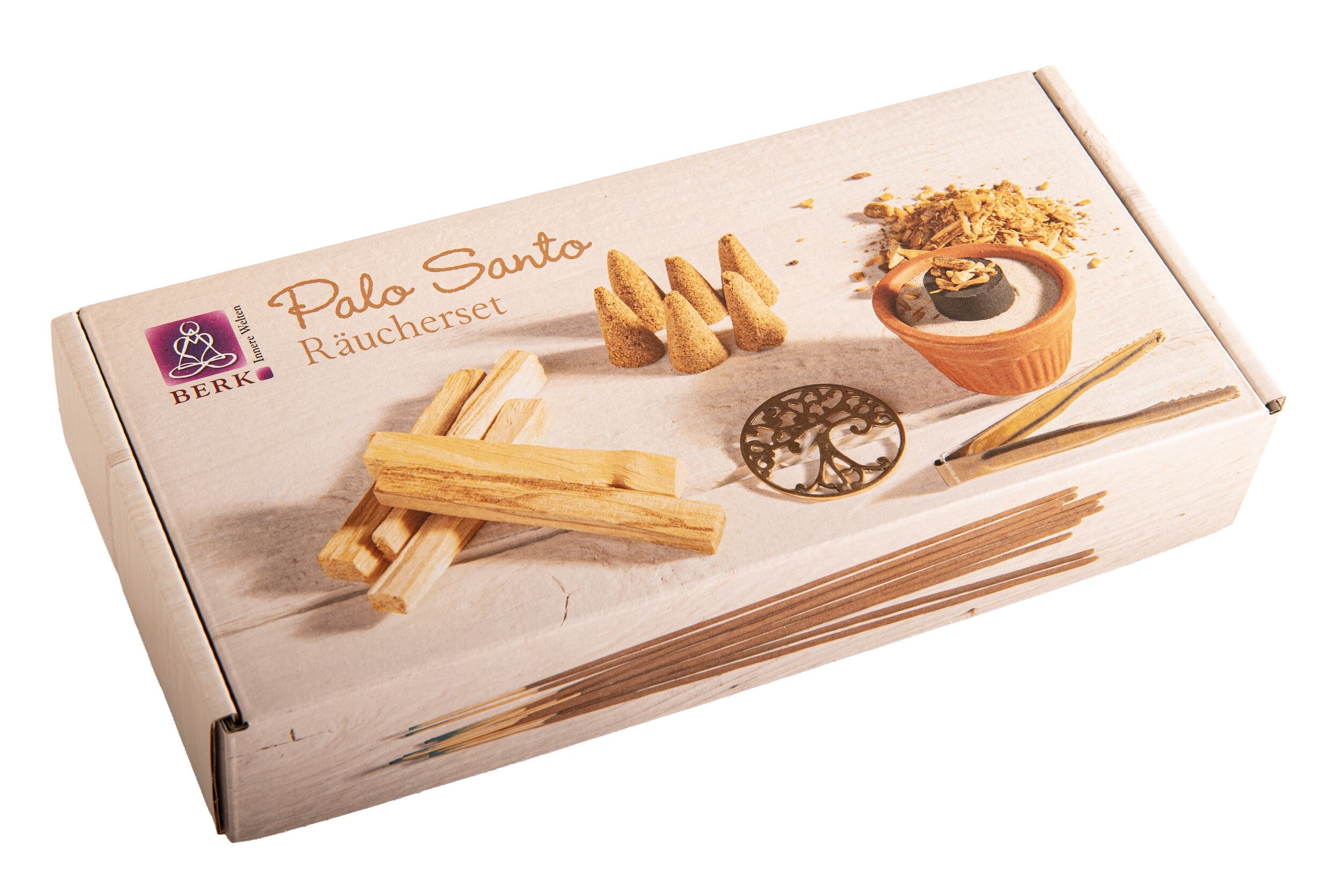 Räucherset Palo Santo – Stäbchen, Hölzer, Kegel & Zubehör – Seelenecho