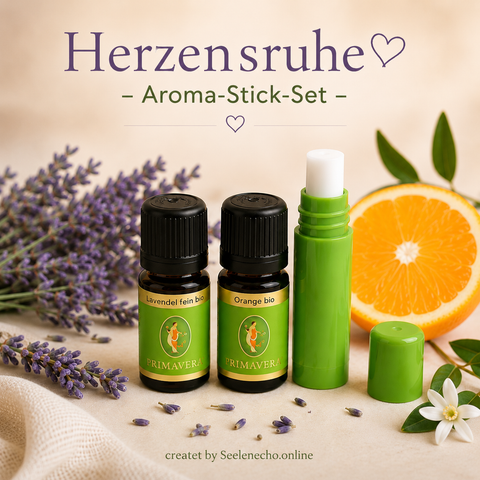 Herzensruhe – Aroma-Stick-Set mit Lavendel fein Bio & Orange Bio
