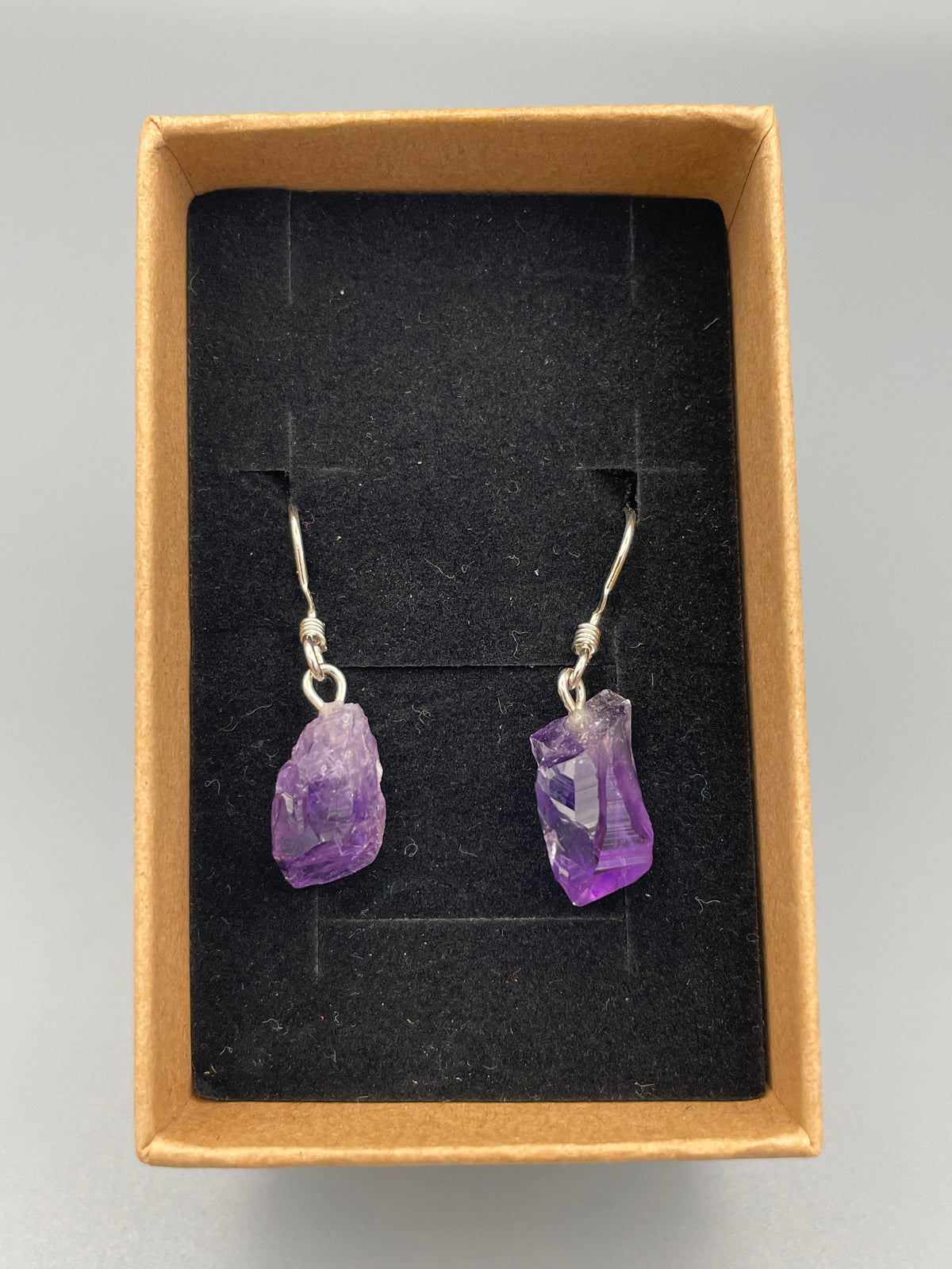 Amethyst Naturstein Ohrringe