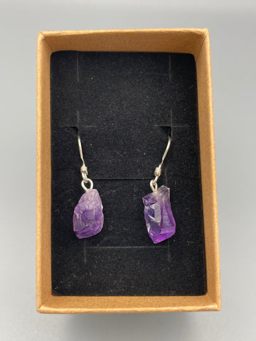 Amethyst Naturstein Ohrringe