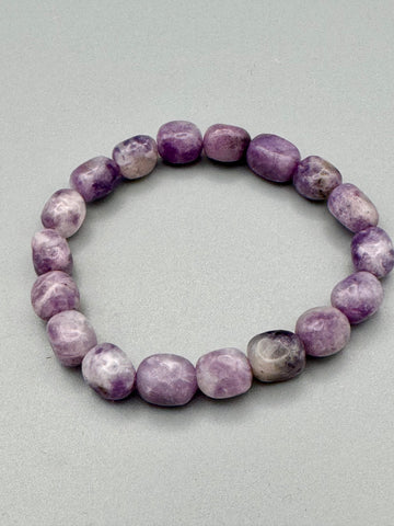 Lepidolith Nugget Armband | Ruhe, Gelassenheit & seelischer Ausgleich
