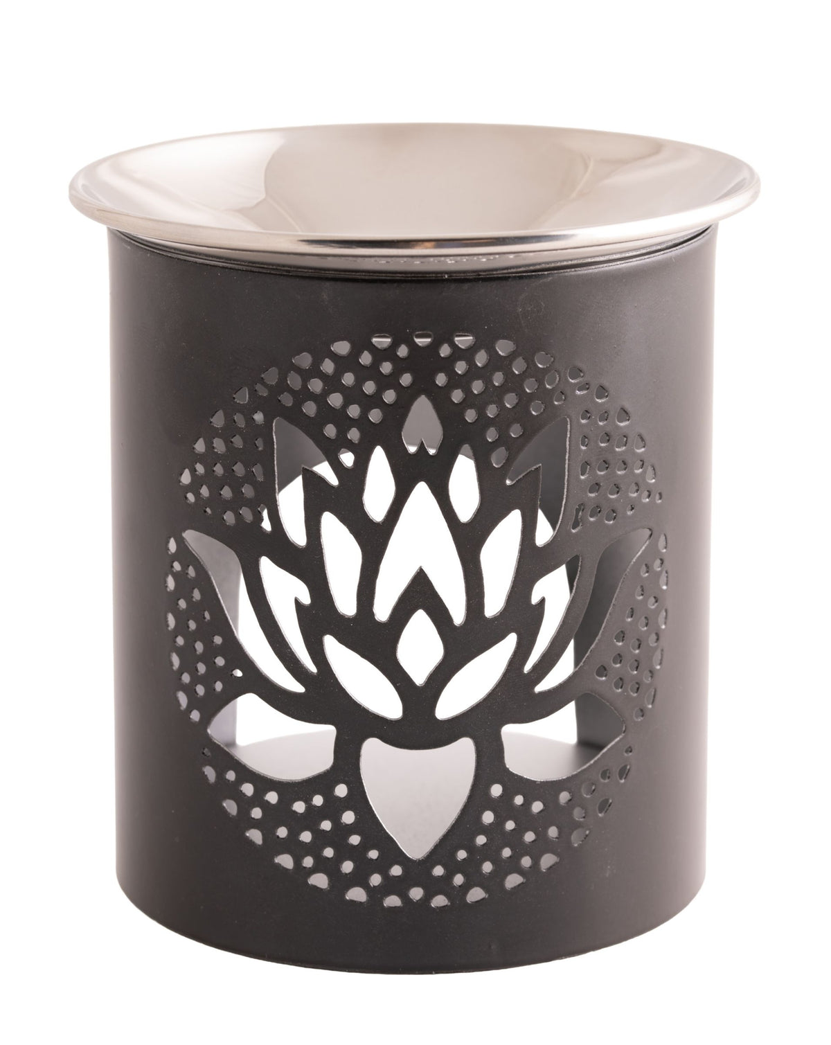 Räuchergefäß Lotus mit Edelstahlschale – Seelenecho