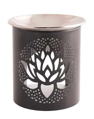 Räuchergefäß Lotus mit Edelstahlschale – Seelenecho