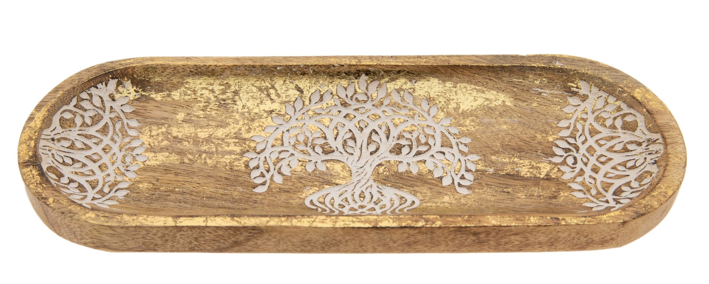 Yggdrasil Räucherstäbchenhalter Goldverzierung – Seelenecho