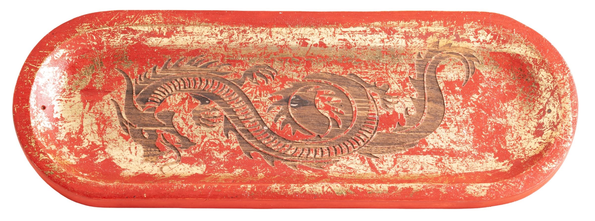 Räucherstäbchenhalter Drache Rot/Gold – Seelenecho