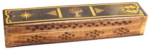 Fantasy Räucherbox CosmosGold Schwarz