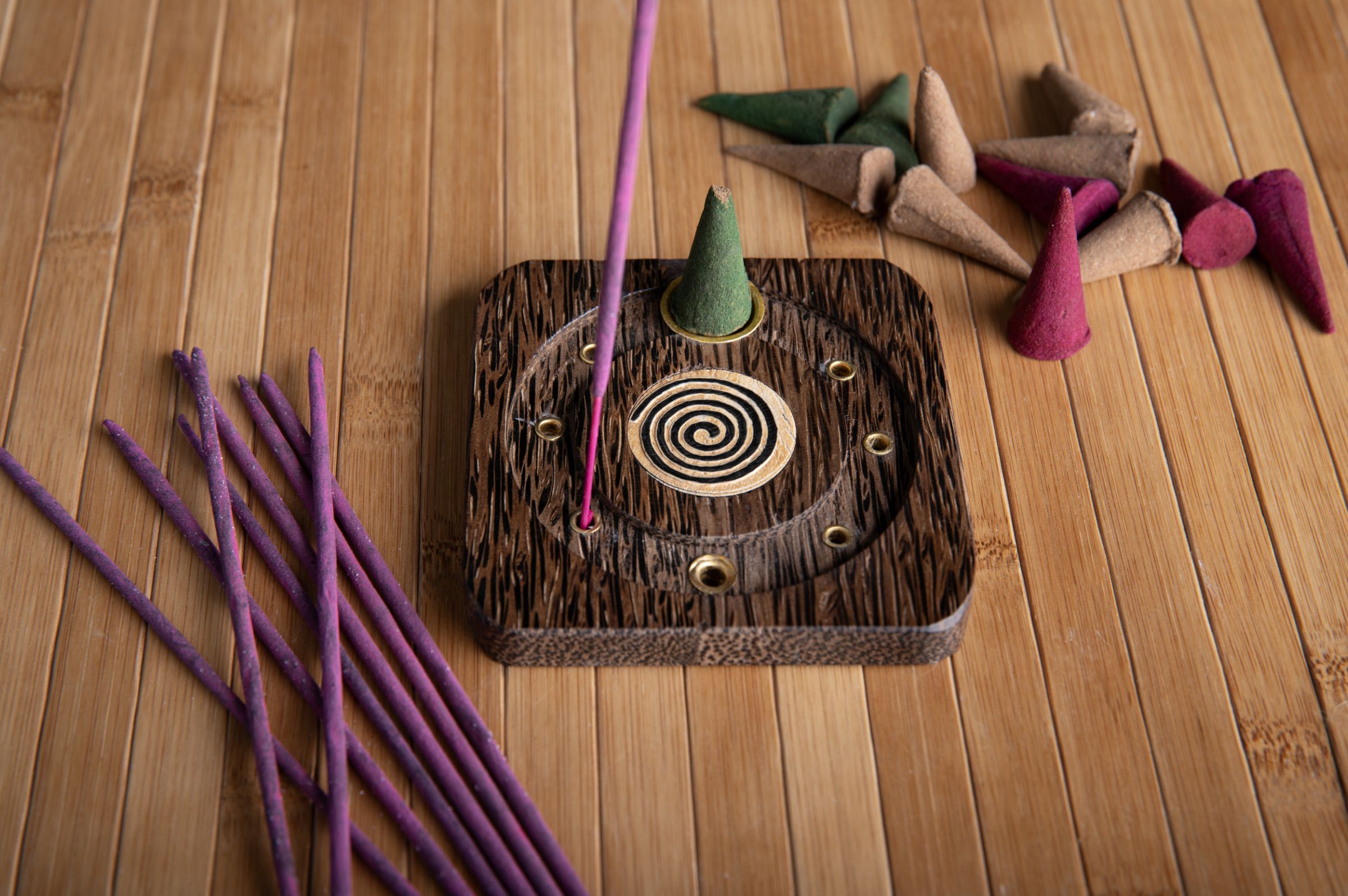 Spiralhalter Palmwood – Ansicht 2