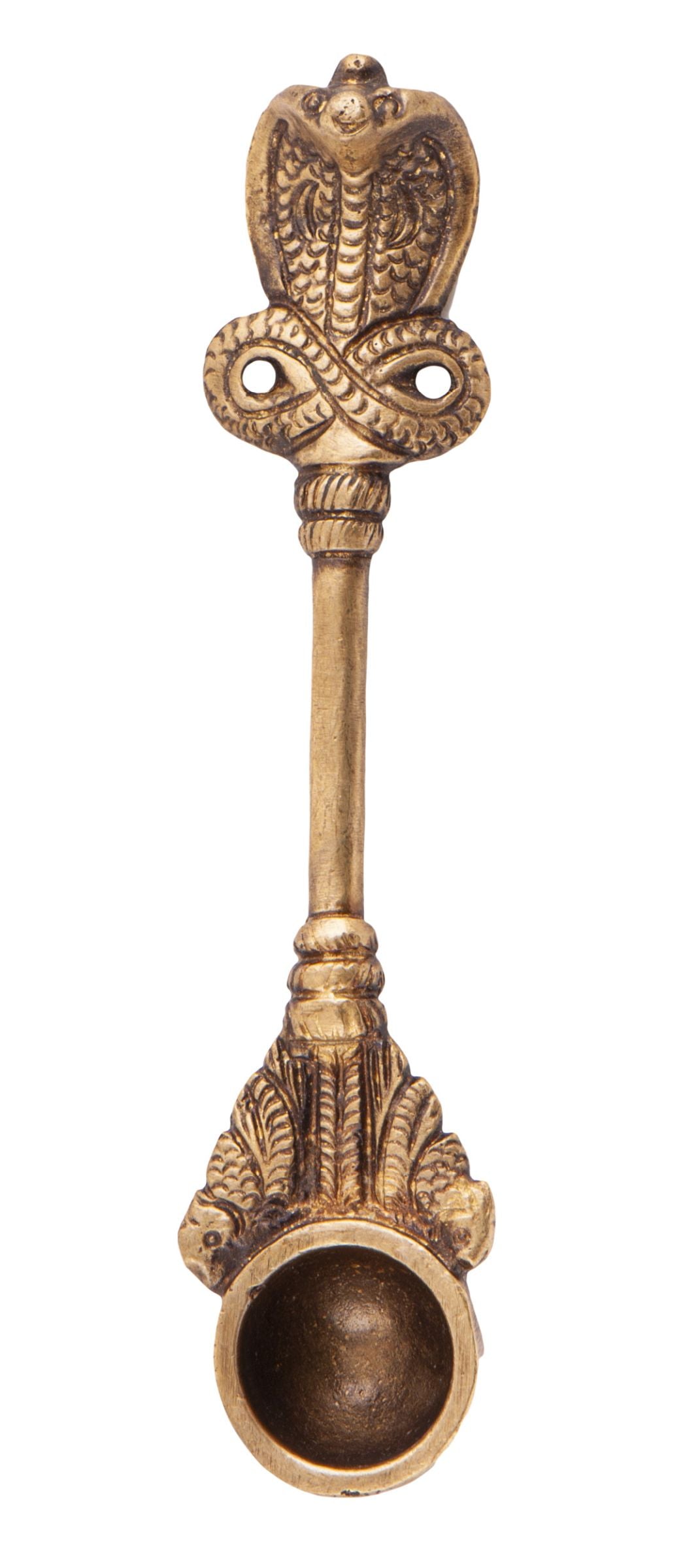 Dhoop-Löffel Messing 16 cm lang – Seelenecho