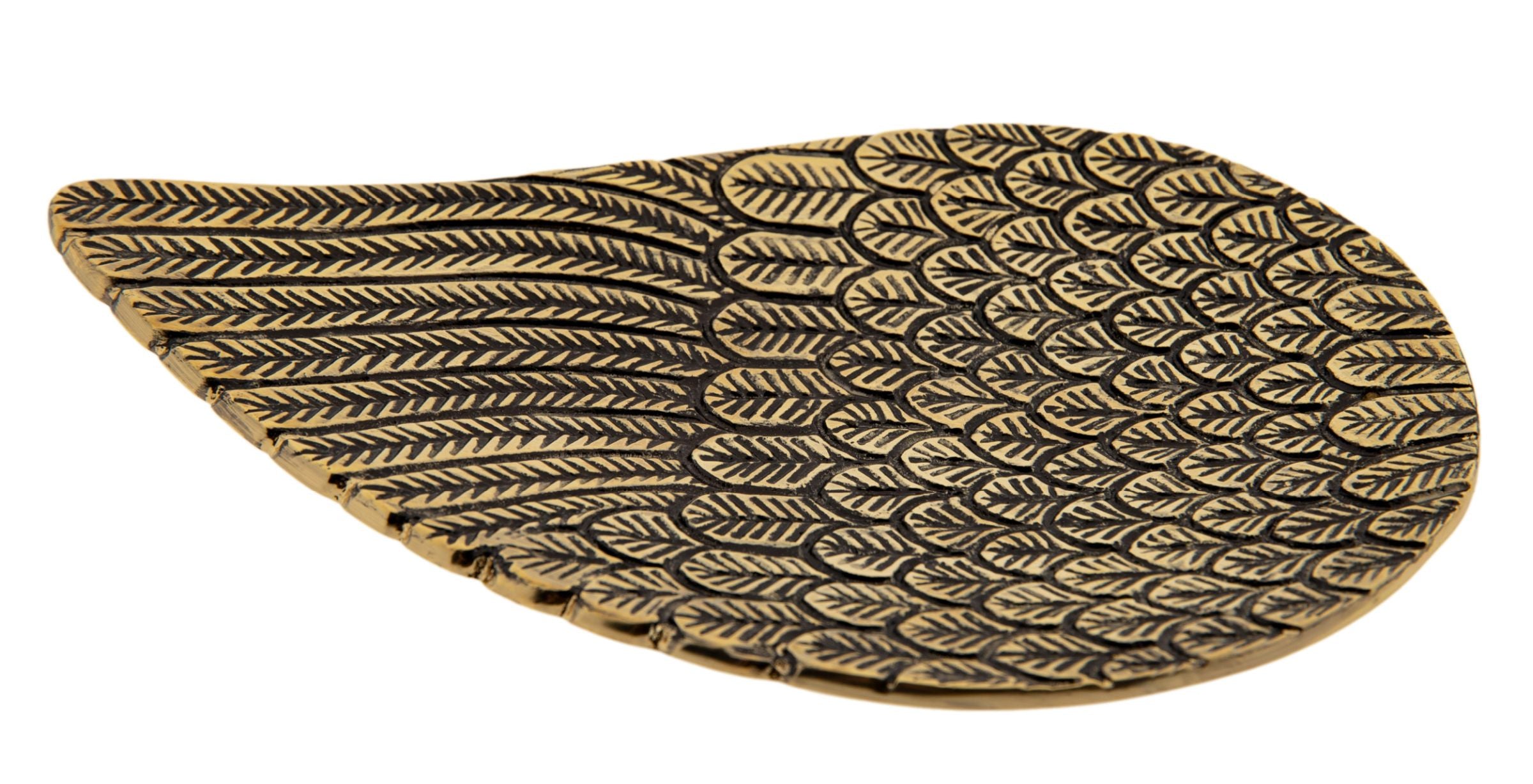 Engelsflügel Weißmetallhalter, gold/antik – Seelenecho