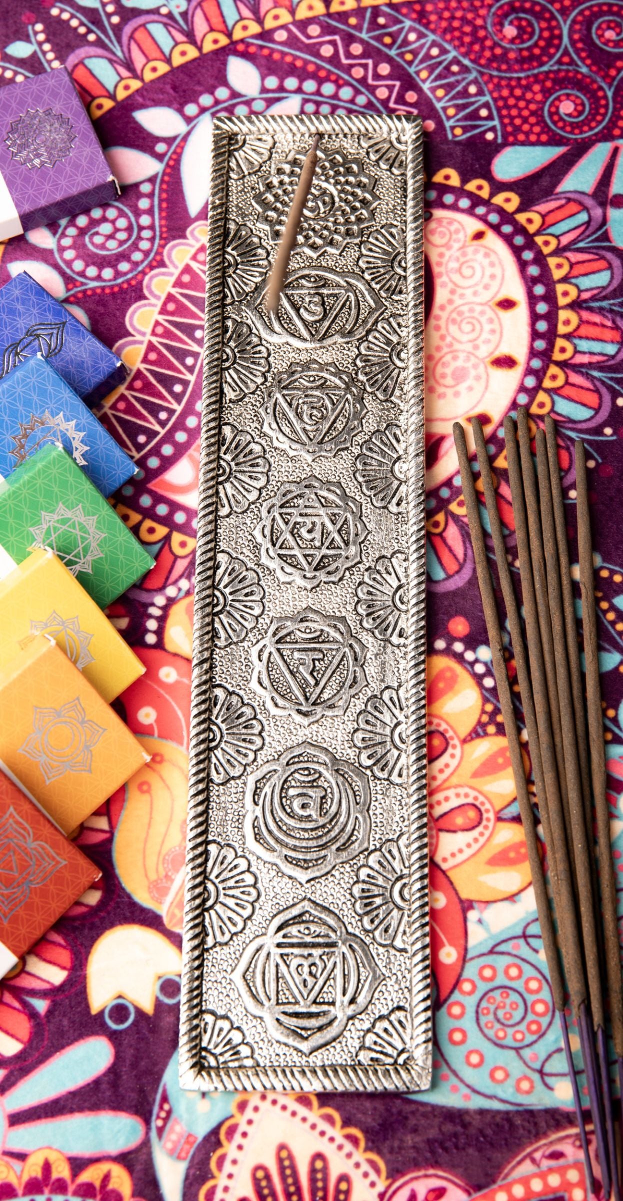 Chakrahalter Weißmetall – Ansicht 2