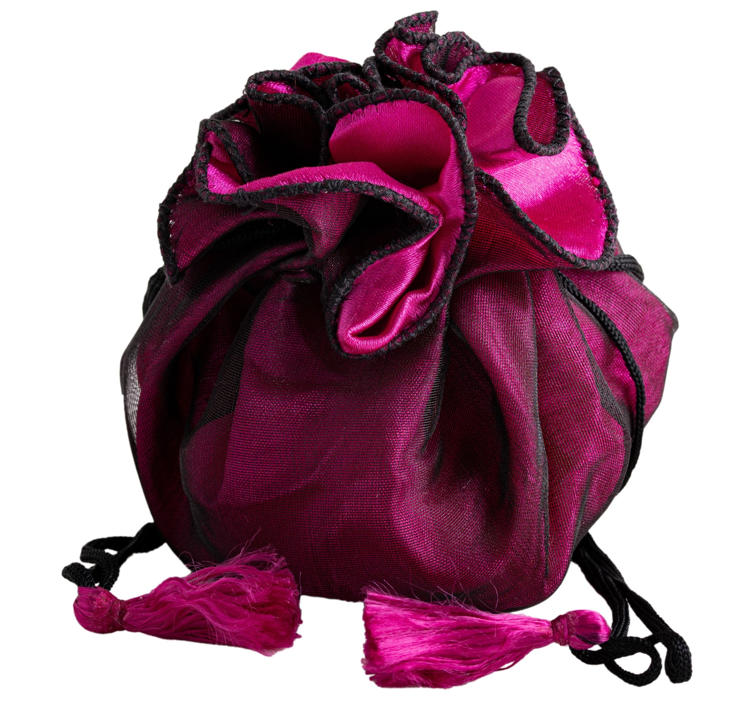 Rose Beutel schwarz/fuchsia – Seelenecho