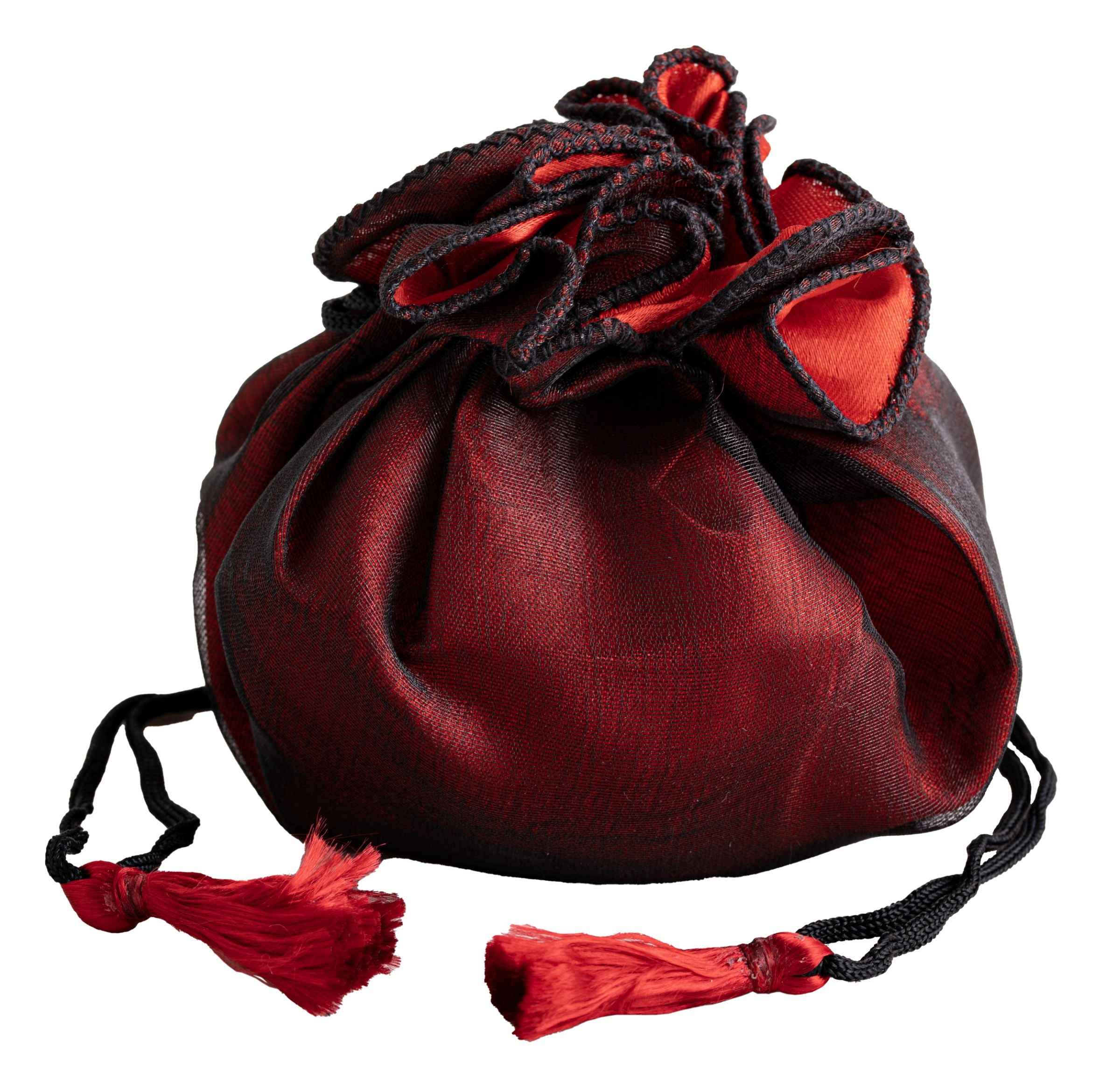 Rose Beutel schwarz/rot – Seelenecho