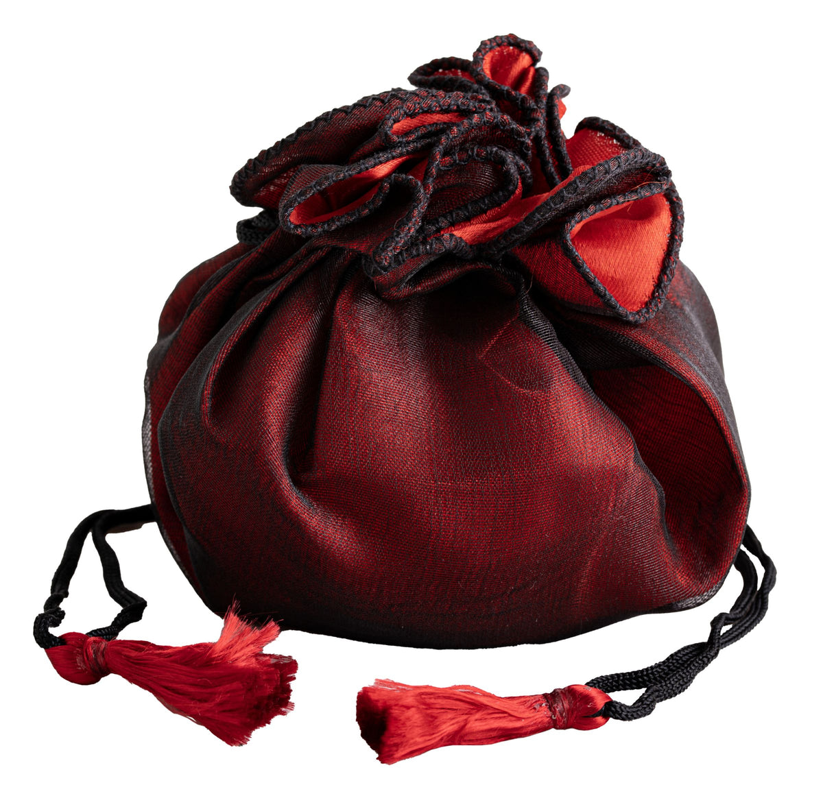 Rose Beutel schwarz/rot – Seelenecho