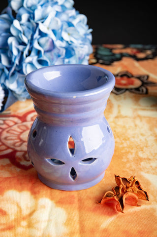Isa Aromalampe Keramik, azurblau – Ansicht 2