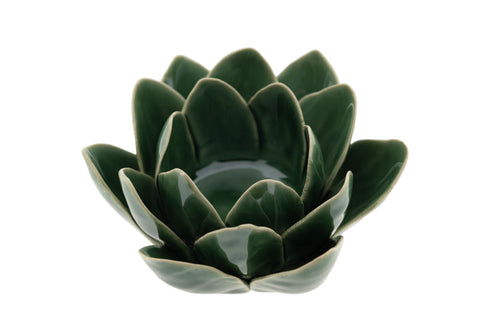 Lotus grün, klein Keramik – Seelenecho