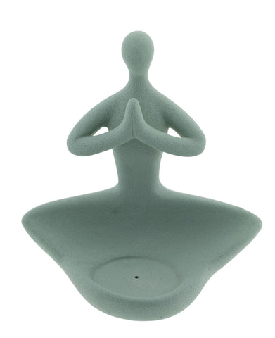 Buddha Halter, grün Keramik – Seelenecho