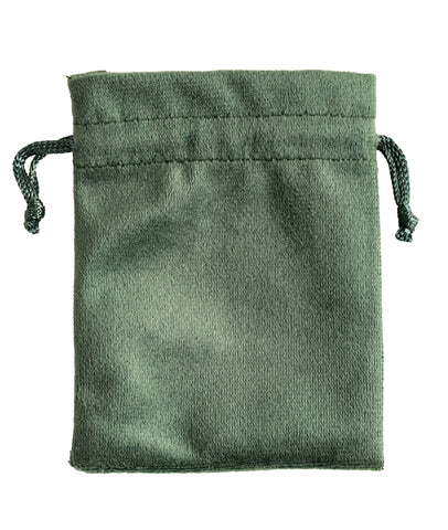 Samtbeutel moosgrün – Seelenecho