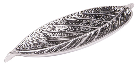 Räucherstäbchenhalter Blatt aus Weißmetall ca. 25 cm – Seelenecho