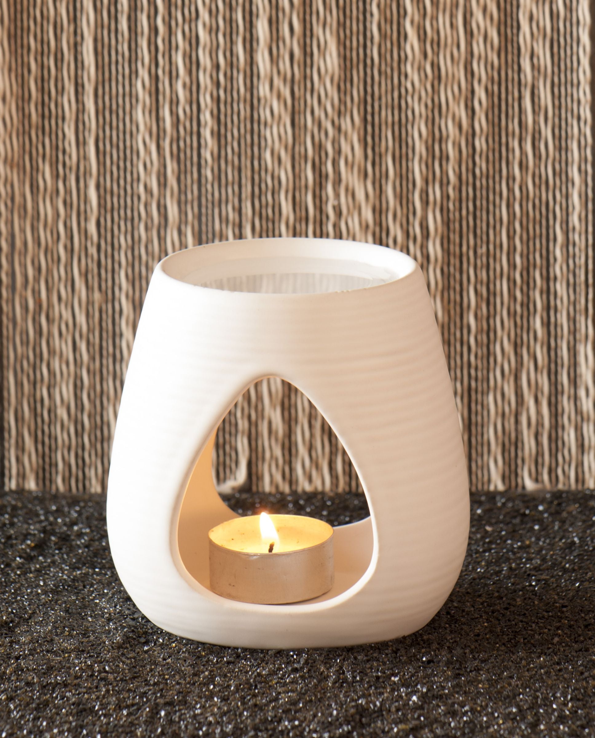 Aromalampe weiß Keramik – Ansicht 2