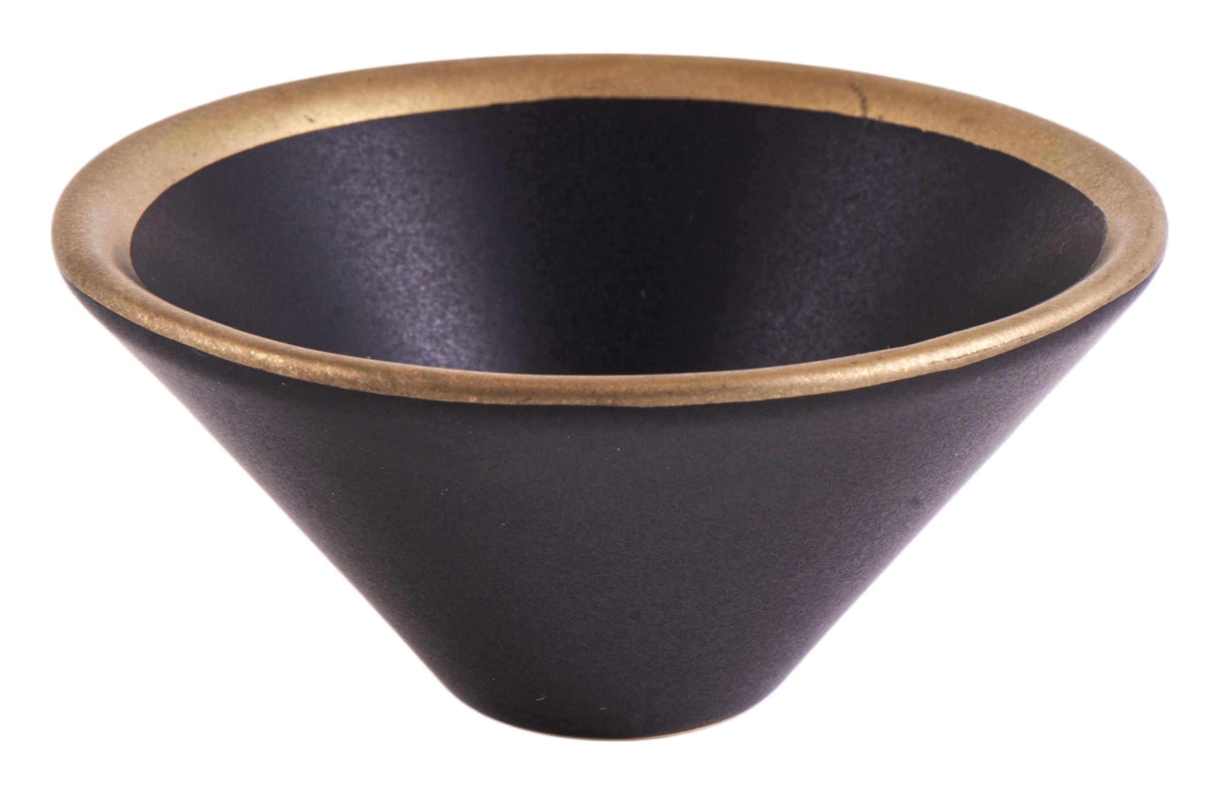 Räucherschale schwarz/gold Keramik – Seelenecho