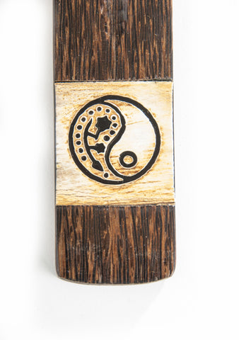 Yin Yang - Holzhalter Africa Style ca. 26 cm – Ansicht 2