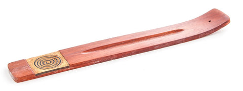 Spirale - Halter aus rotem Holz – Seelenecho