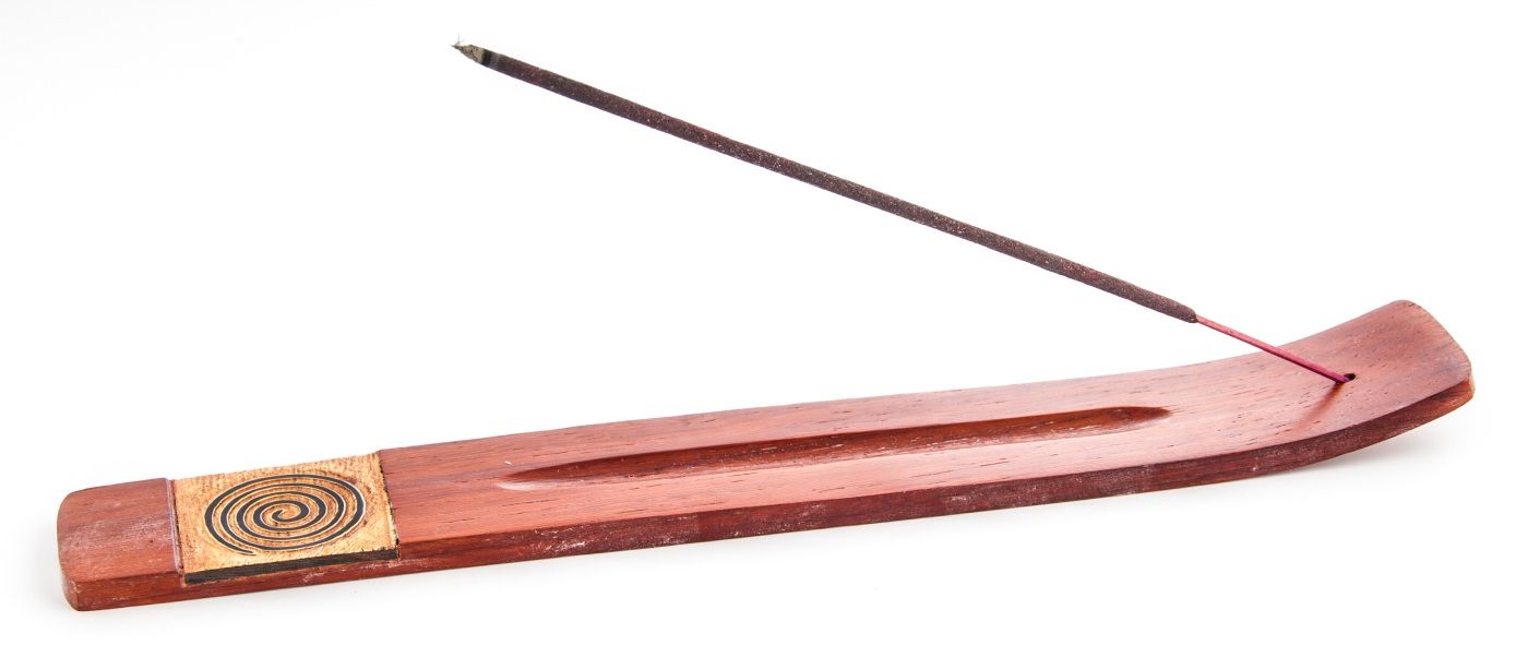 Spirale - Halter aus rotem Holz – Ansicht 2