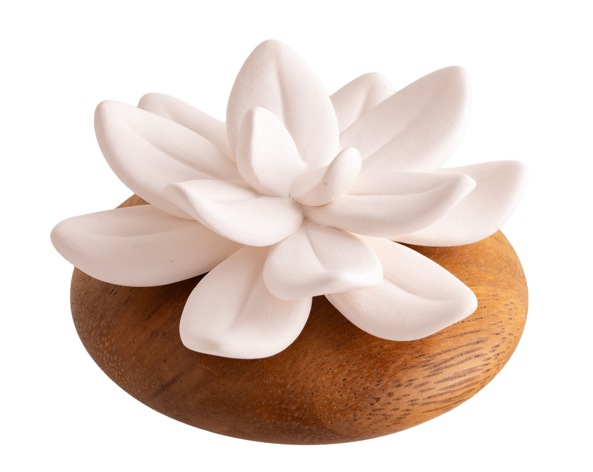 Duftstein Lotus aus Keramik (ohne Öl) – Seelenecho