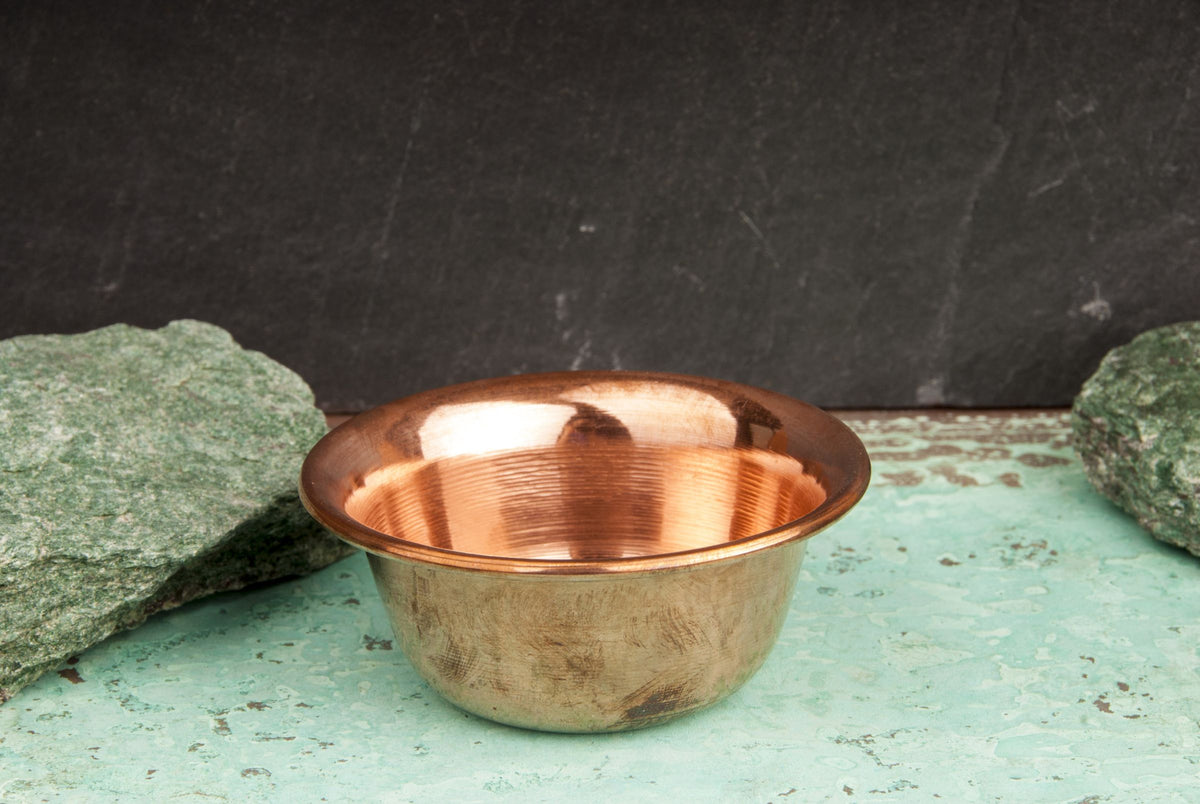 Räucherschale Kupfer, schlicht Ø 9,2 cm, H: 4 cm – Seelenecho