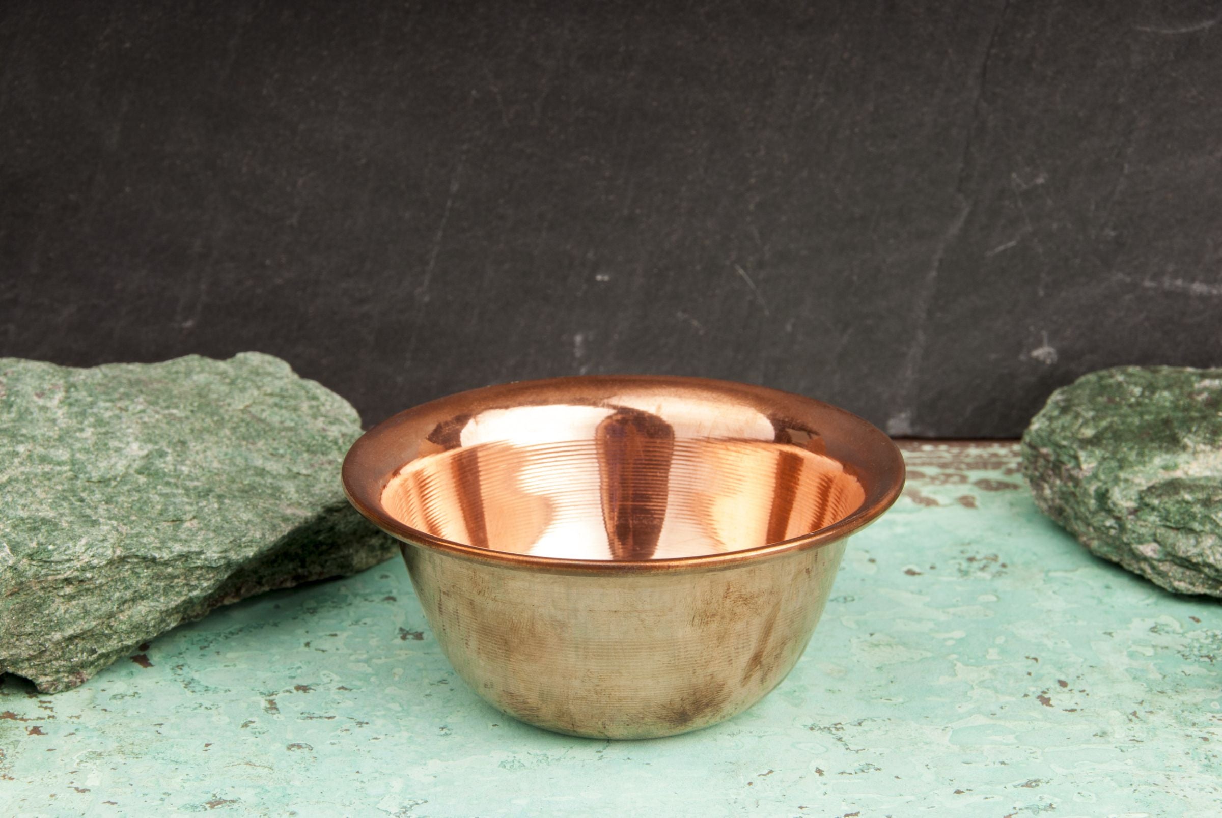 Räucherschale Kupfer, schlicht Ø 10,2 cm, H: 4,6 cm – Seelenecho