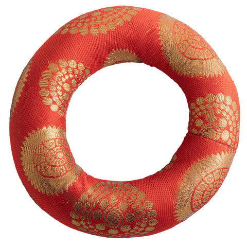 Klangschalenkissen 16 cm, rot – Seelenecho