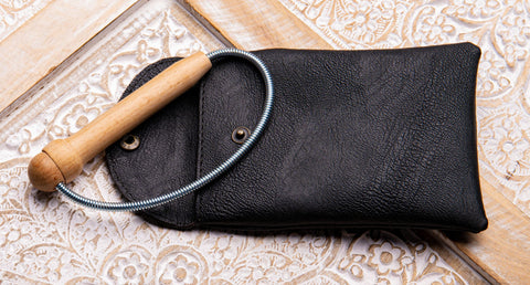 Reisetensor mit Taster in Etui Tasche Kunstleder schwarz – Ansicht 3