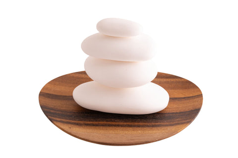 Duftstein Set Stone Balance aus Keramik (ohne Öl) – Seelenecho