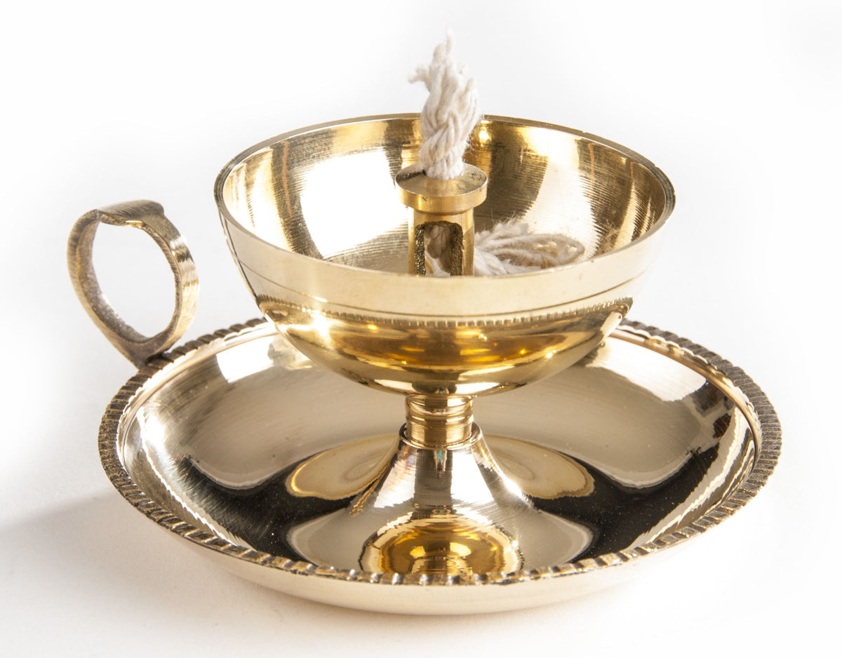 Ghee-Lampe, Messing, 10 cm – Seelenecho