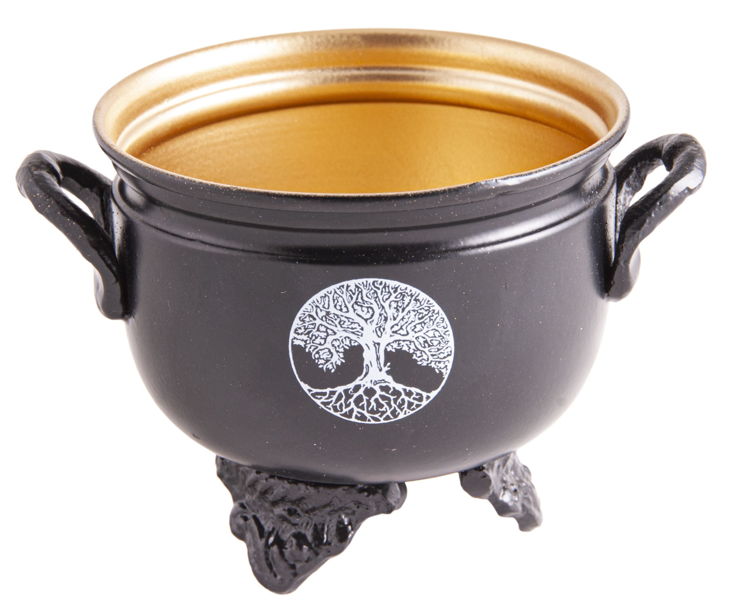 Räuchergefäß Caldron Lebensbaum Eisen mit Gusshenkel – Seelenecho