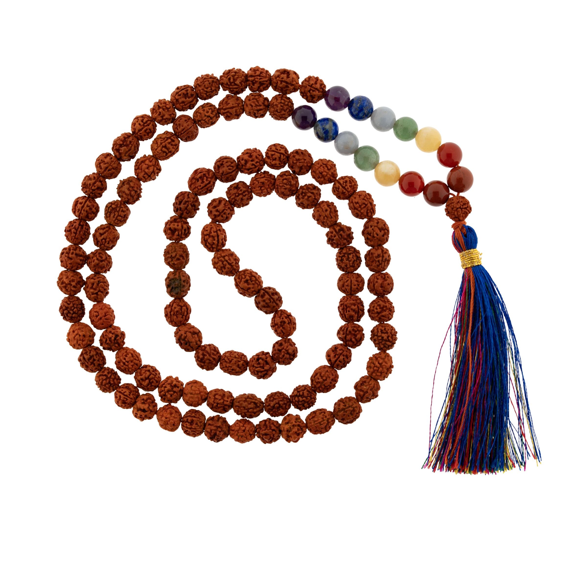 Rudraksha-Mala 7 Chakras – Seelenecho