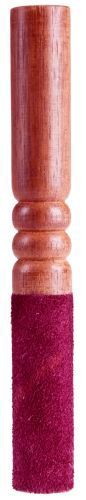 Klangschalenstab mit Leder, weinrot ca. 19 cm – Seelenecho