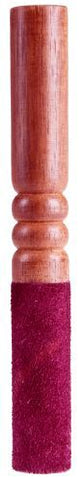 Klangschalenstab mit Leder, weinrot ca. 19 cm – Seelenecho