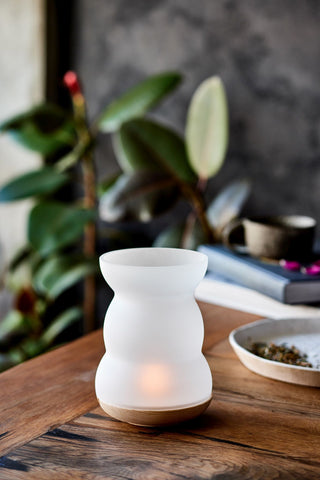 Räucherstövchen Lucerna mit Blumes des Lebens aus Glas (UVP 39,90 EUR) – Ansicht 3