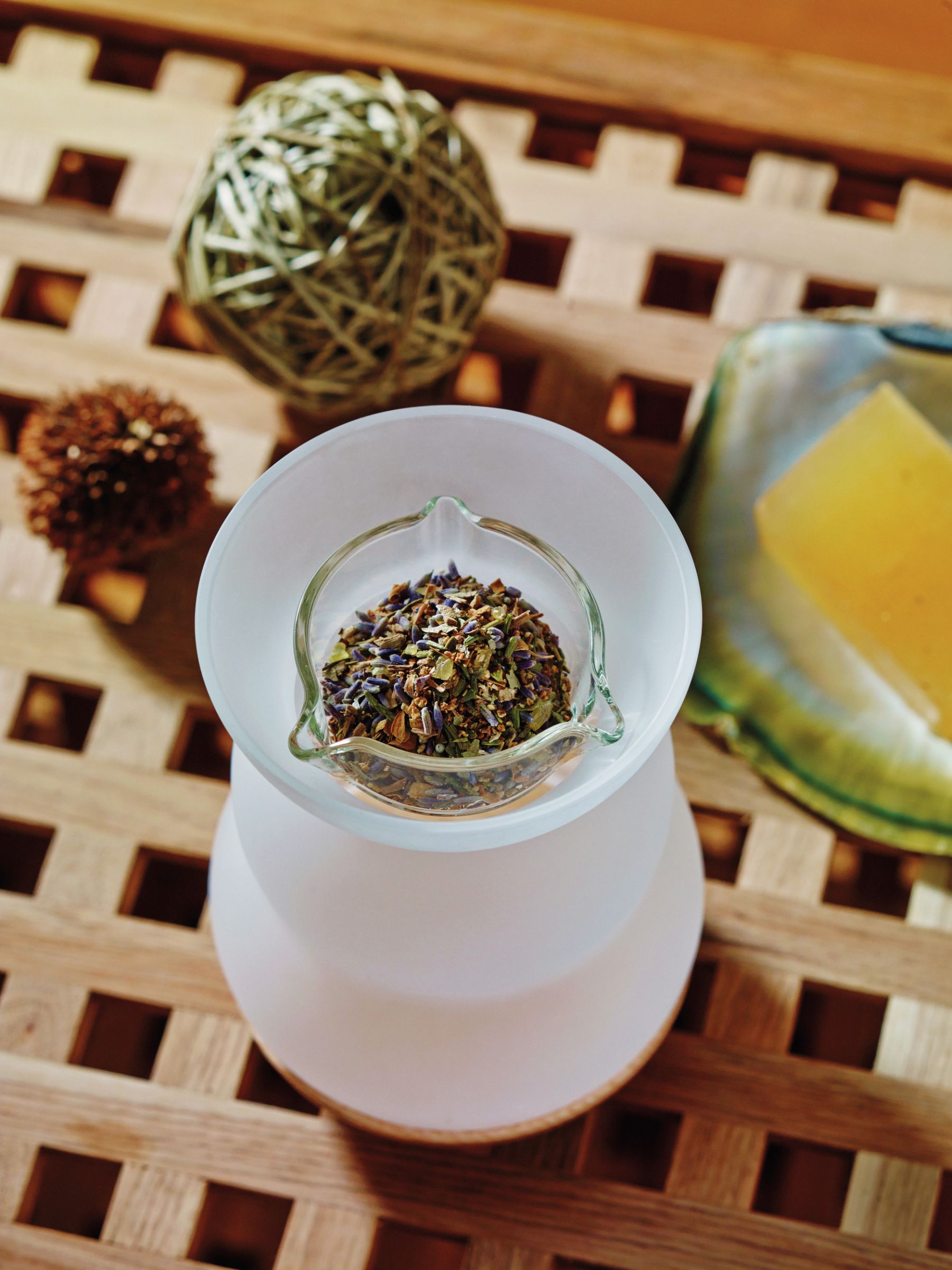 Räucherstövchen Lucerna mit Blumes des Lebens aus Glas (UVP 39,90 EUR) – Ansicht 5
