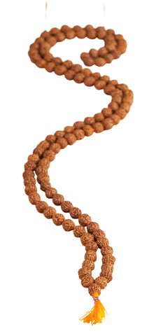 Rudraksha-Mala, groß L. 108 cm, Ø 9 mm – Seelenecho