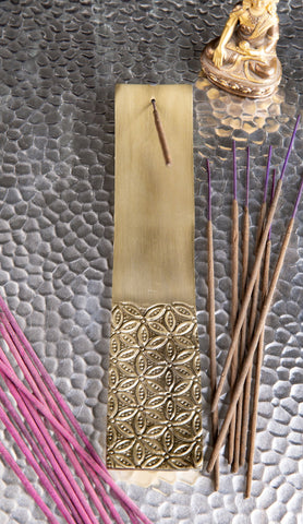 Blume des Lebens Halter Bronze Weißmetall, bronze platiniert – Ansicht 2