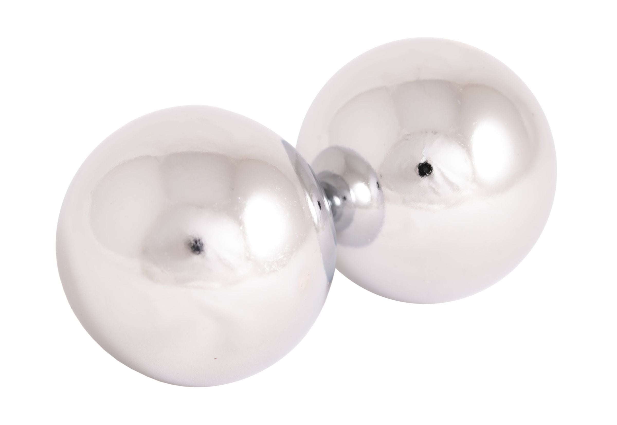 Klangkugeln silberfarben 40mm – Seelenecho