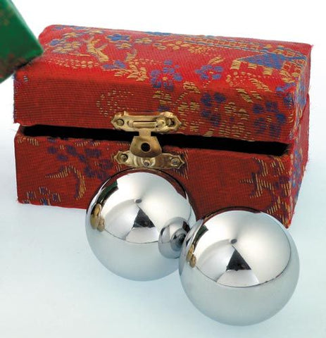 Klangkugeln silberfarben 40mm – Ansicht 2