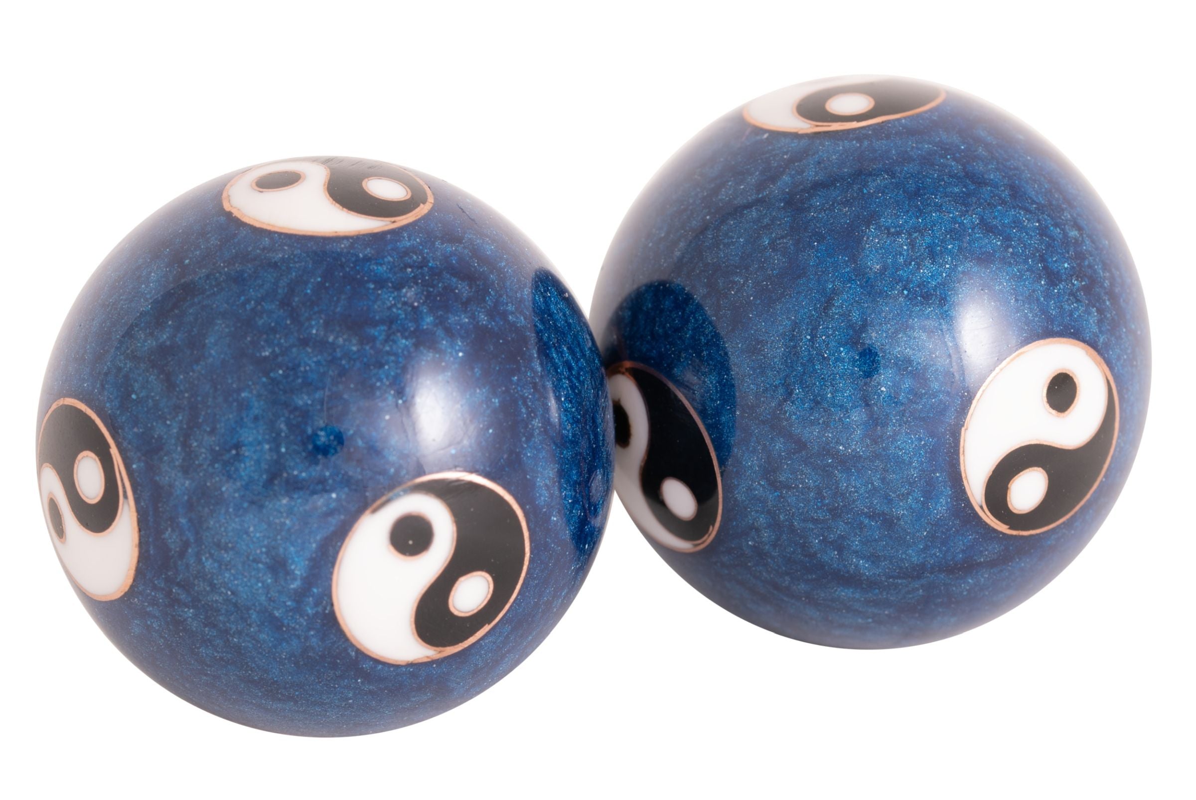 Klangkugeln 35mm Yin Yang blau – Seelenecho