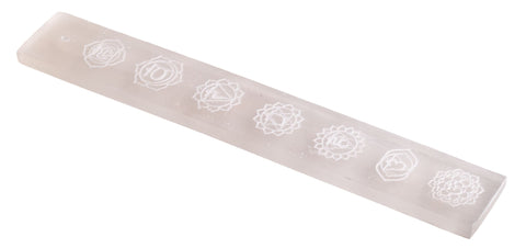 Selenit Stäbchenhalter Chakras – Seelenecho
