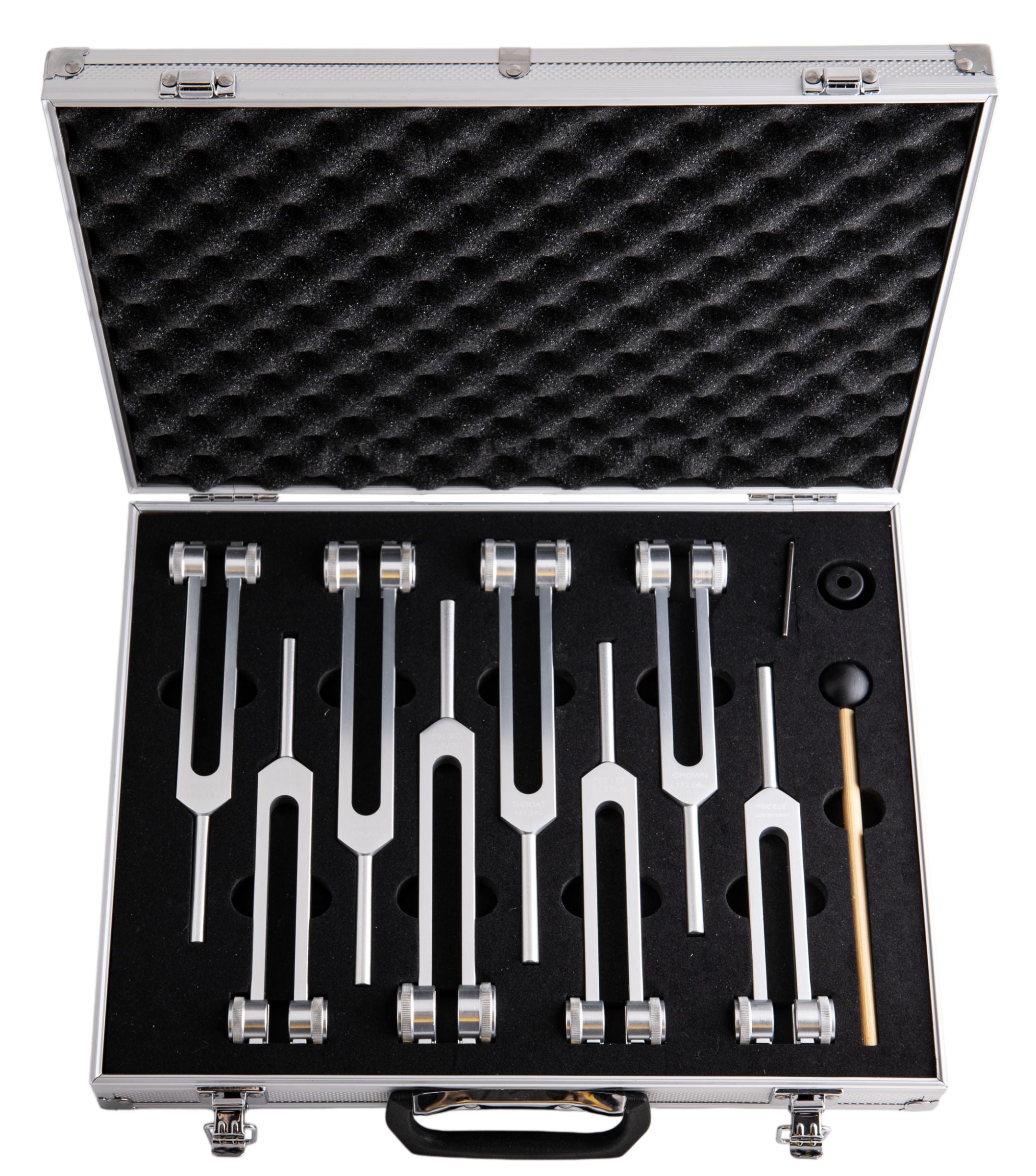 Chakra Stimmgabeln Set mit Koffer – Seelenecho