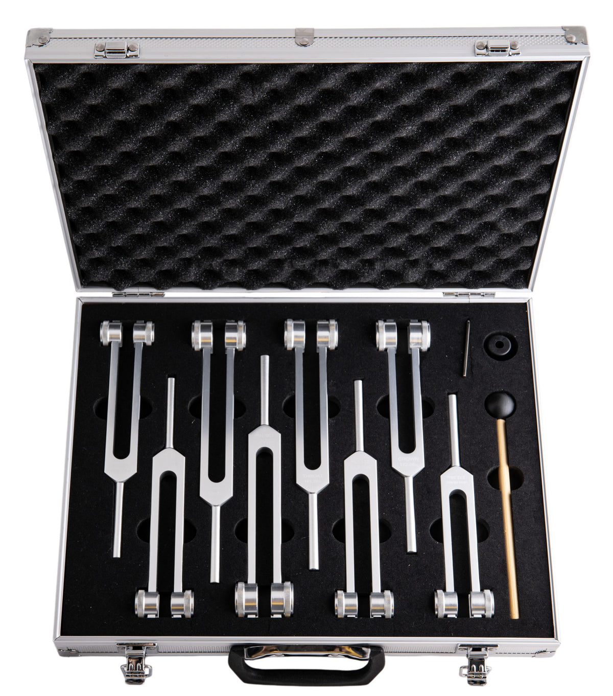 Chakra Stimmgabeln Set mit Koffer – Seelenecho